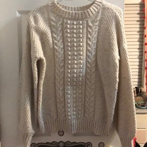 Knitted Cream Sweater